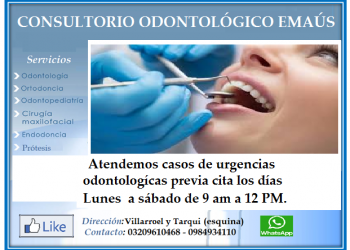 SERVICIO ODONTOLÓGICO URGENTE
